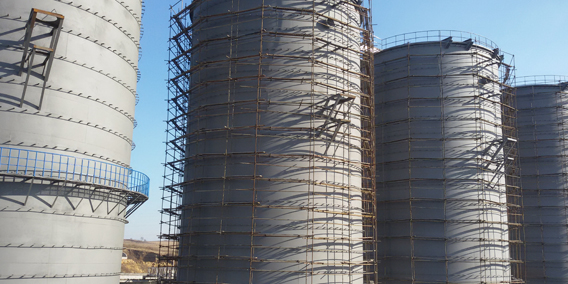 Anticorrosion construction of anaerobic tank in Russian paper mill