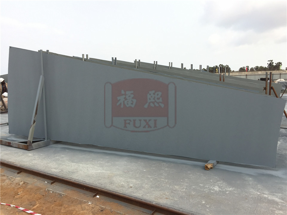 Coating application of fuel storage tanks in Angola