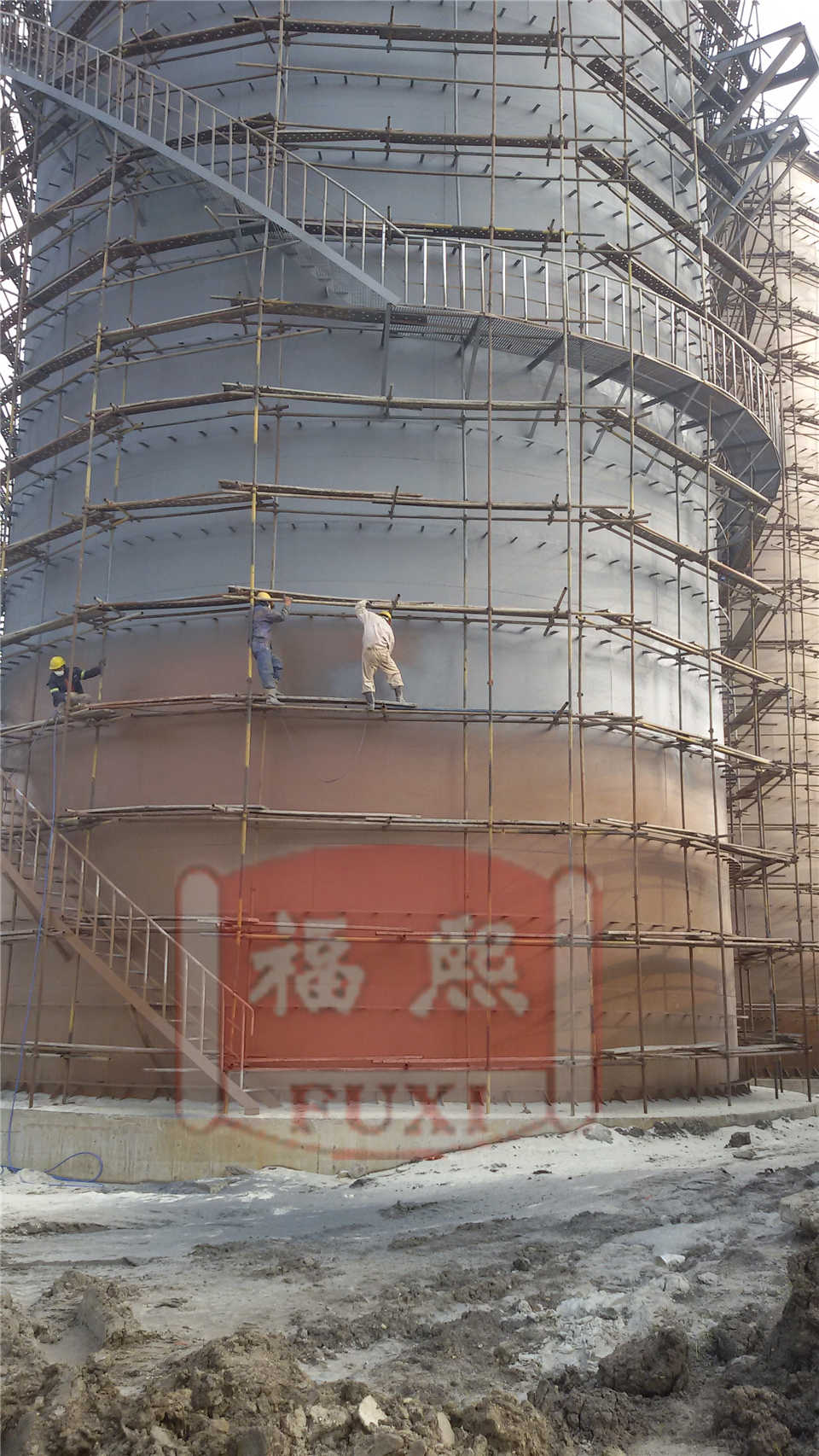 Anticorrosion construction of anaerobic tank in Russian paper mill