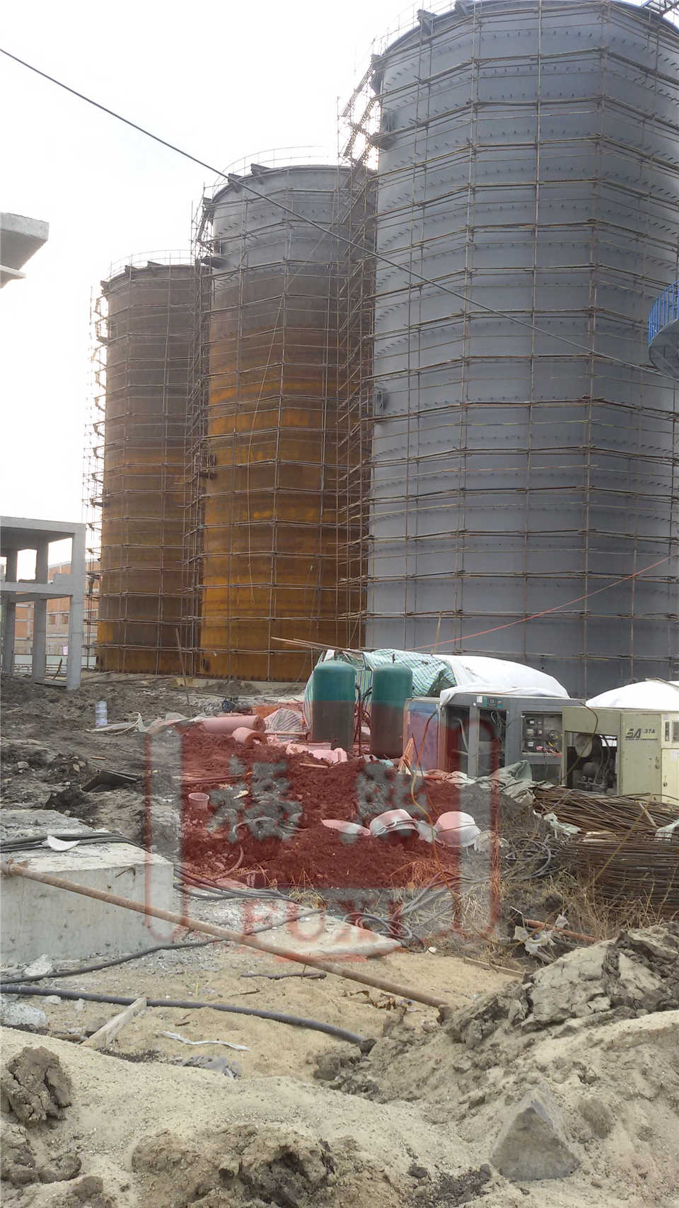 Anticorrosion construction of anaerobic tank in Russian paper mill