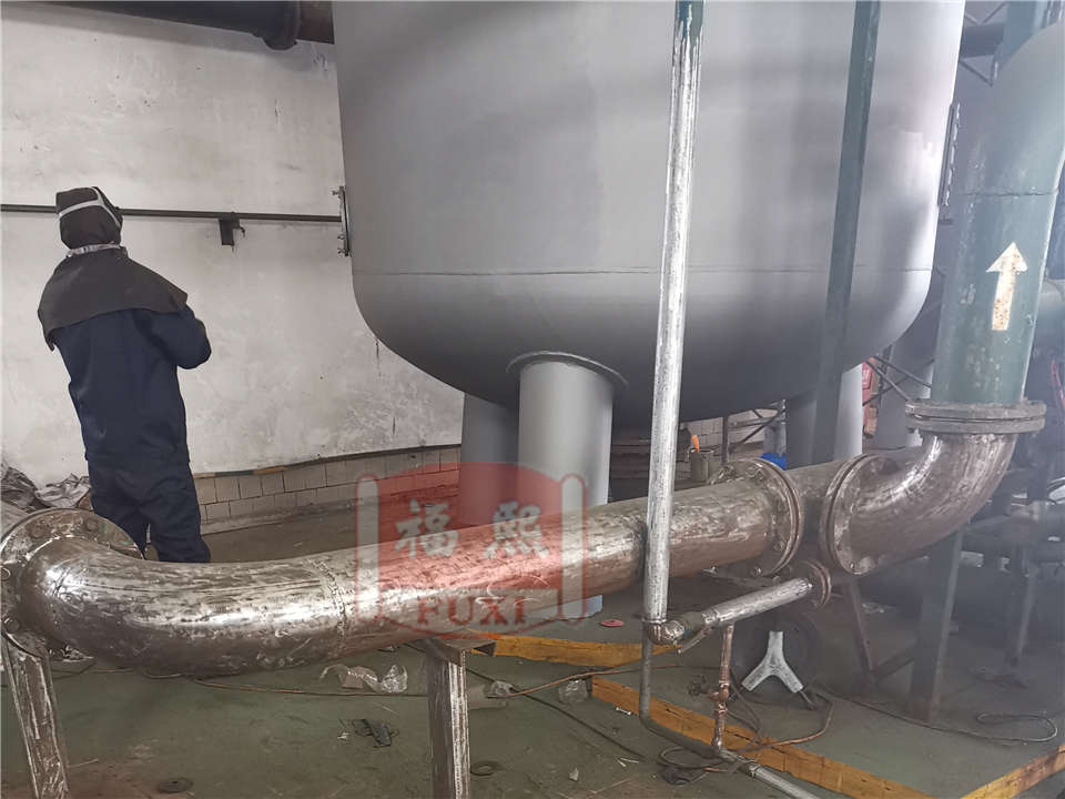 Desalination system boilers and pipe renovation