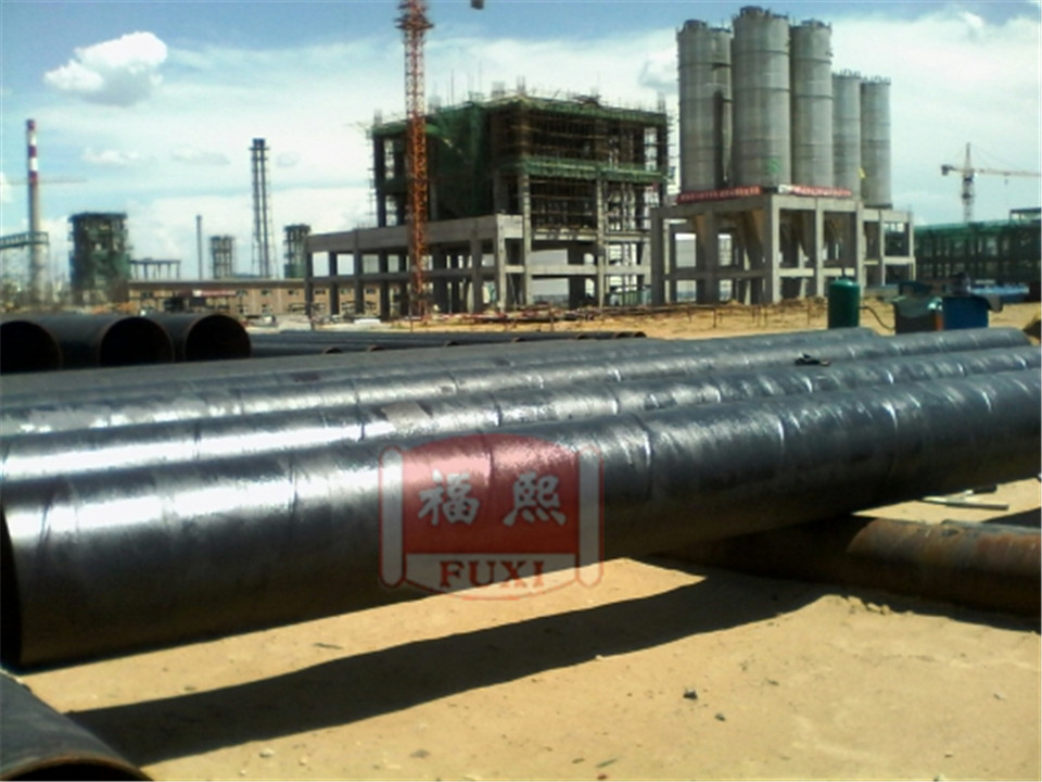 Underground steel pipe anti-corrosion coating application