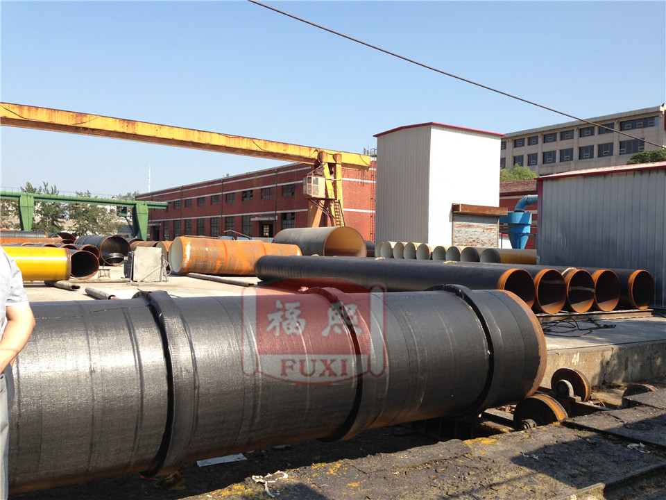 Underground steel pipe anti-corrosion coating application