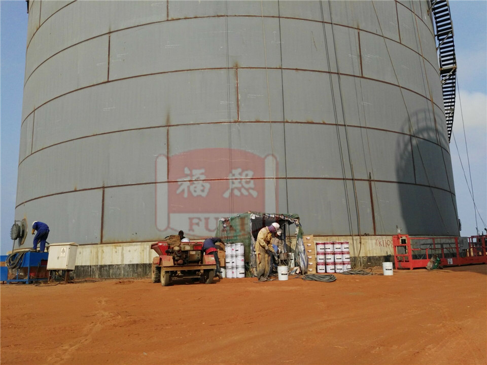 Oil storage tanks coating and maintenance for SINOPAC